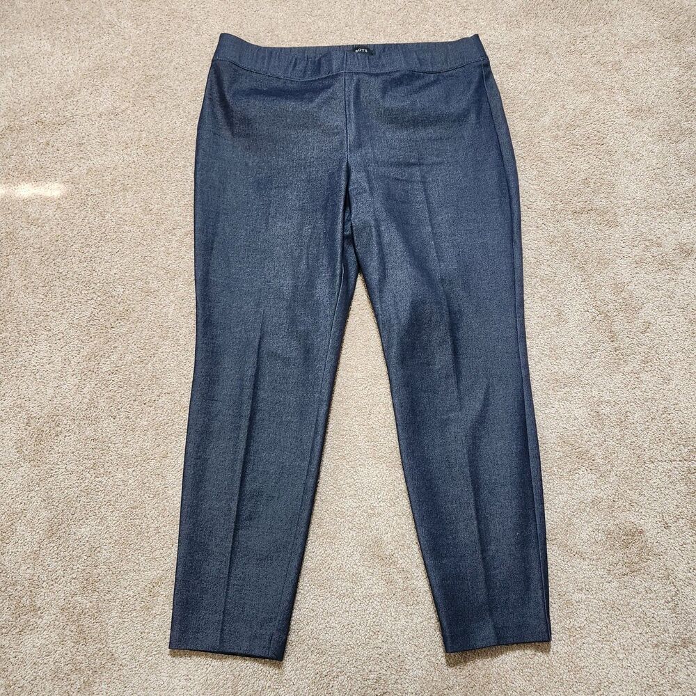 Talbots Pants Women L (34X25) Dark Blue Mid Rise Pull On Jeggings